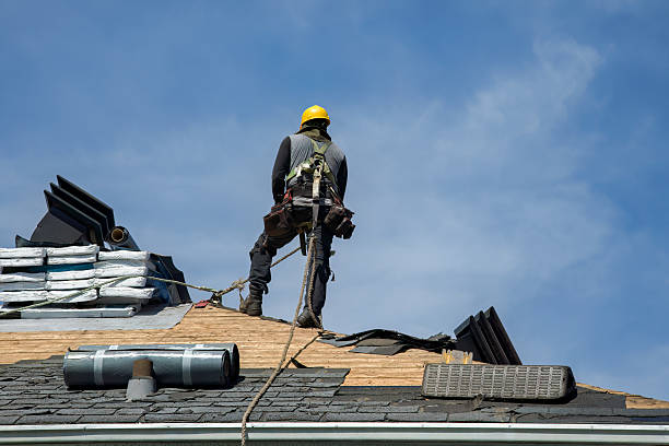 Professional Roofing technician working in Mexico, NY